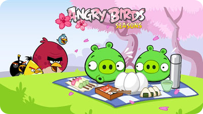 Angry Birds Seasons Cherry Blossom для Nokia 5800