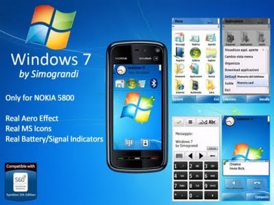 Стиль Windows 7 для Nokia 5800