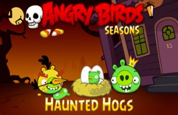 Angry Birds Seasons: Haunted hogs для Nokia 5800